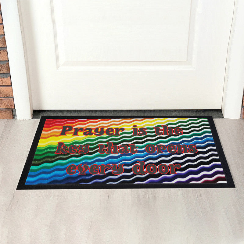 Prayer Is Key Door Mat