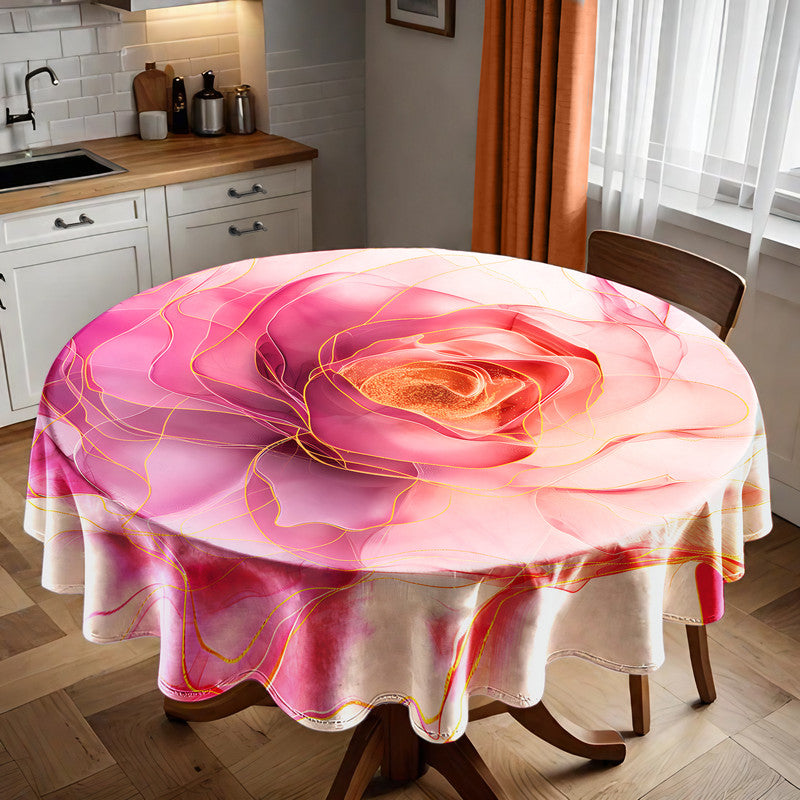 Precious Rose Round Tablecloth