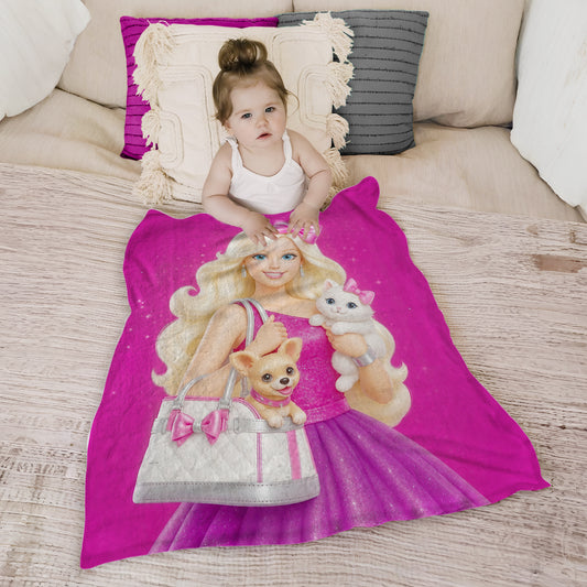 Pretty Girl Toddler Fleece Blanket