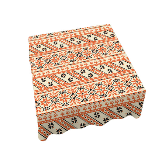 Pretty Peach Square Tablecloth