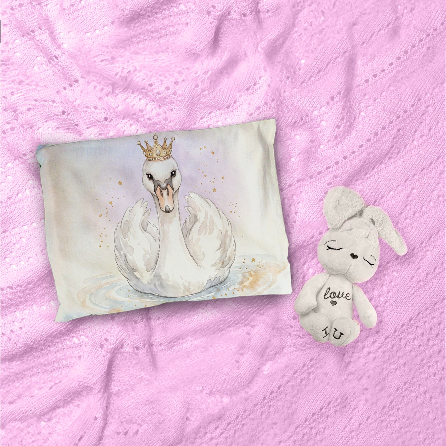Princess Swan Cot Set