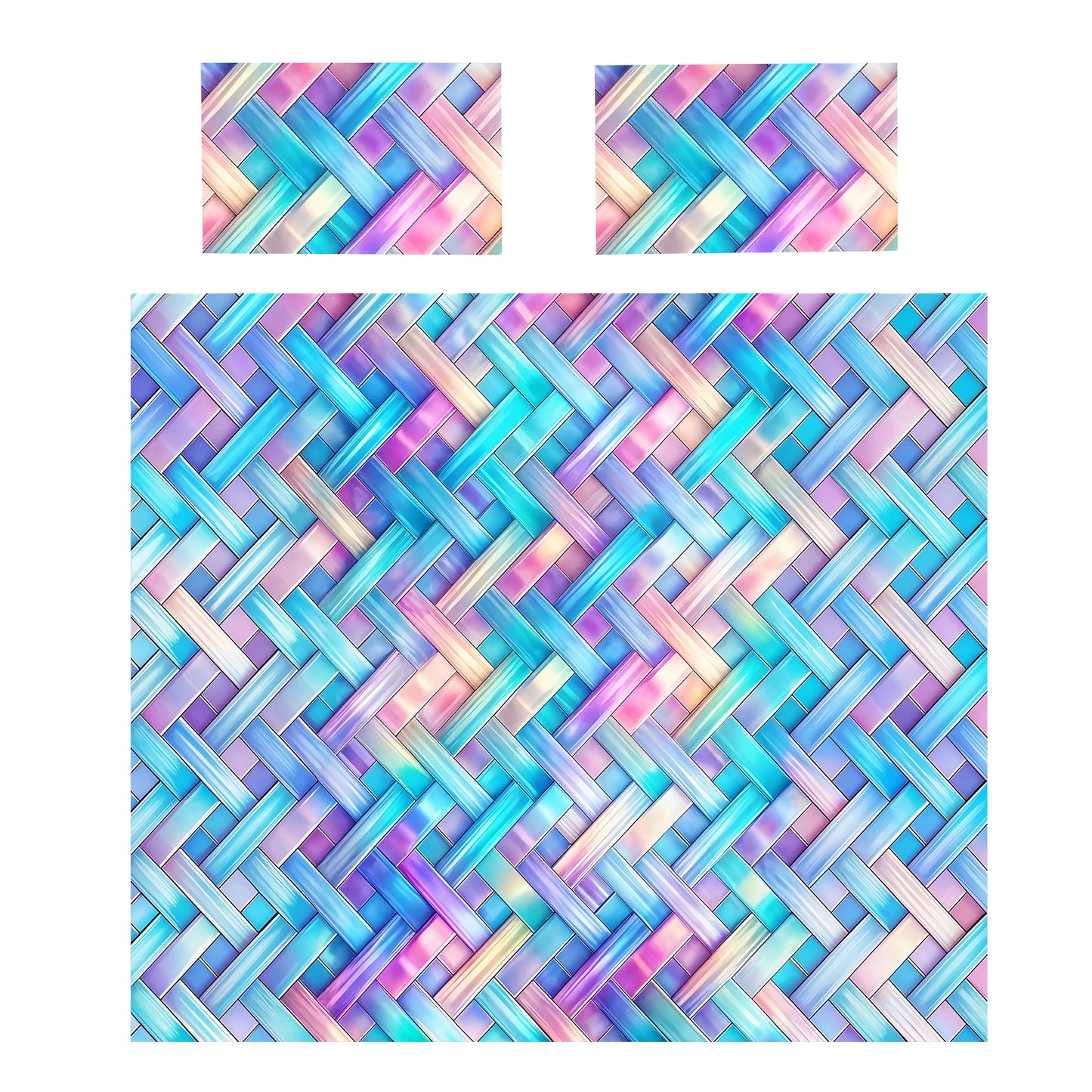 Prism Nebula Drift Duvet Cover Set
