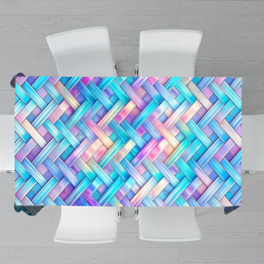 Prism Nebula Drift Rectangle Tablecloth