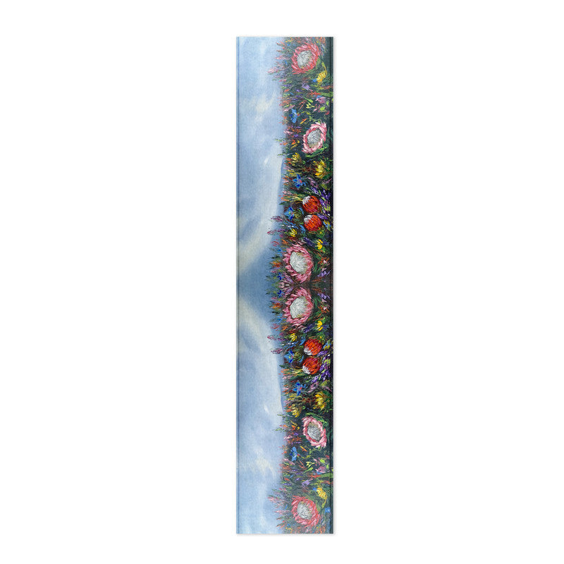 Protea Floral Bloom Table Runner by Juanette Menderoi