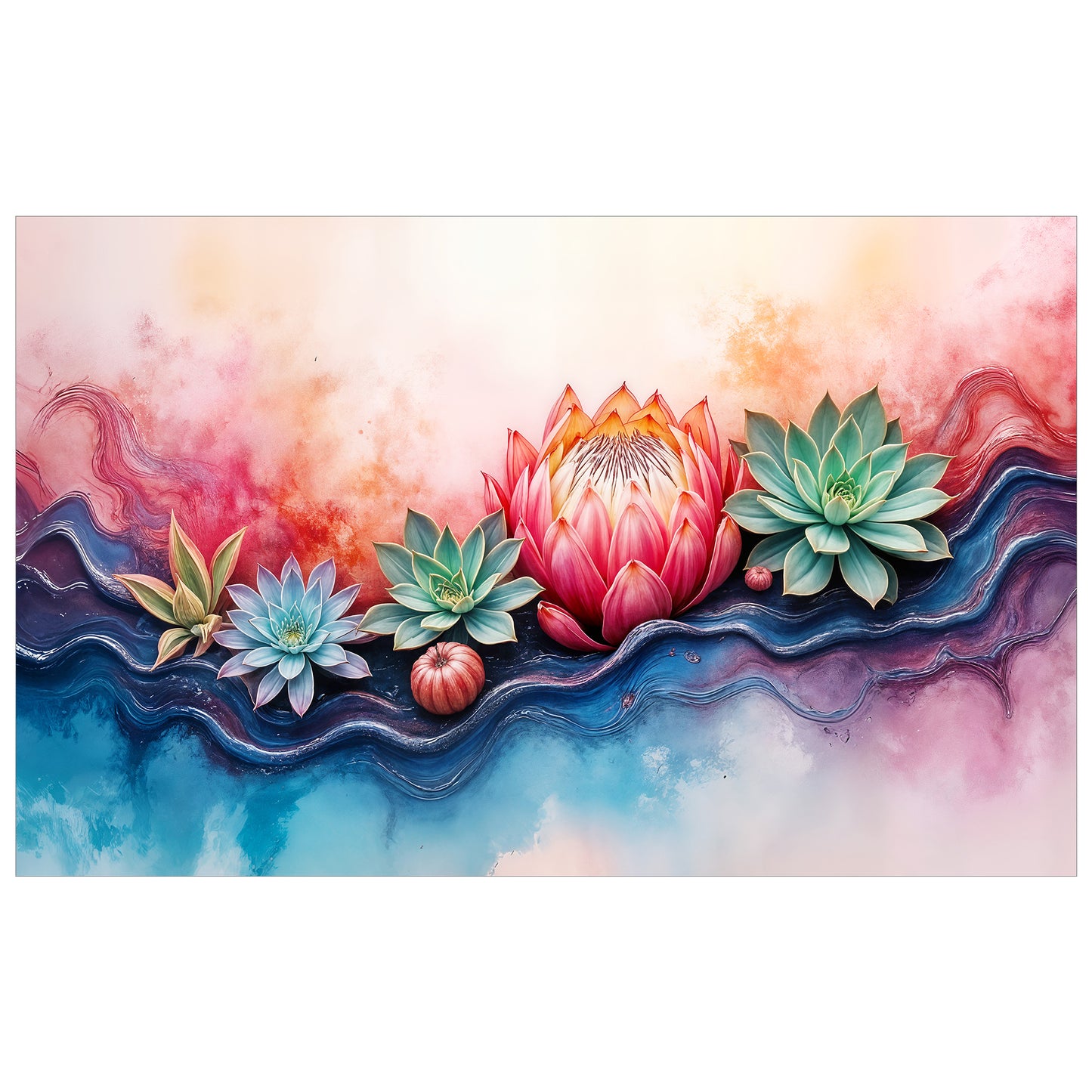 Protea Dreamburst Rectangle Tablecloth