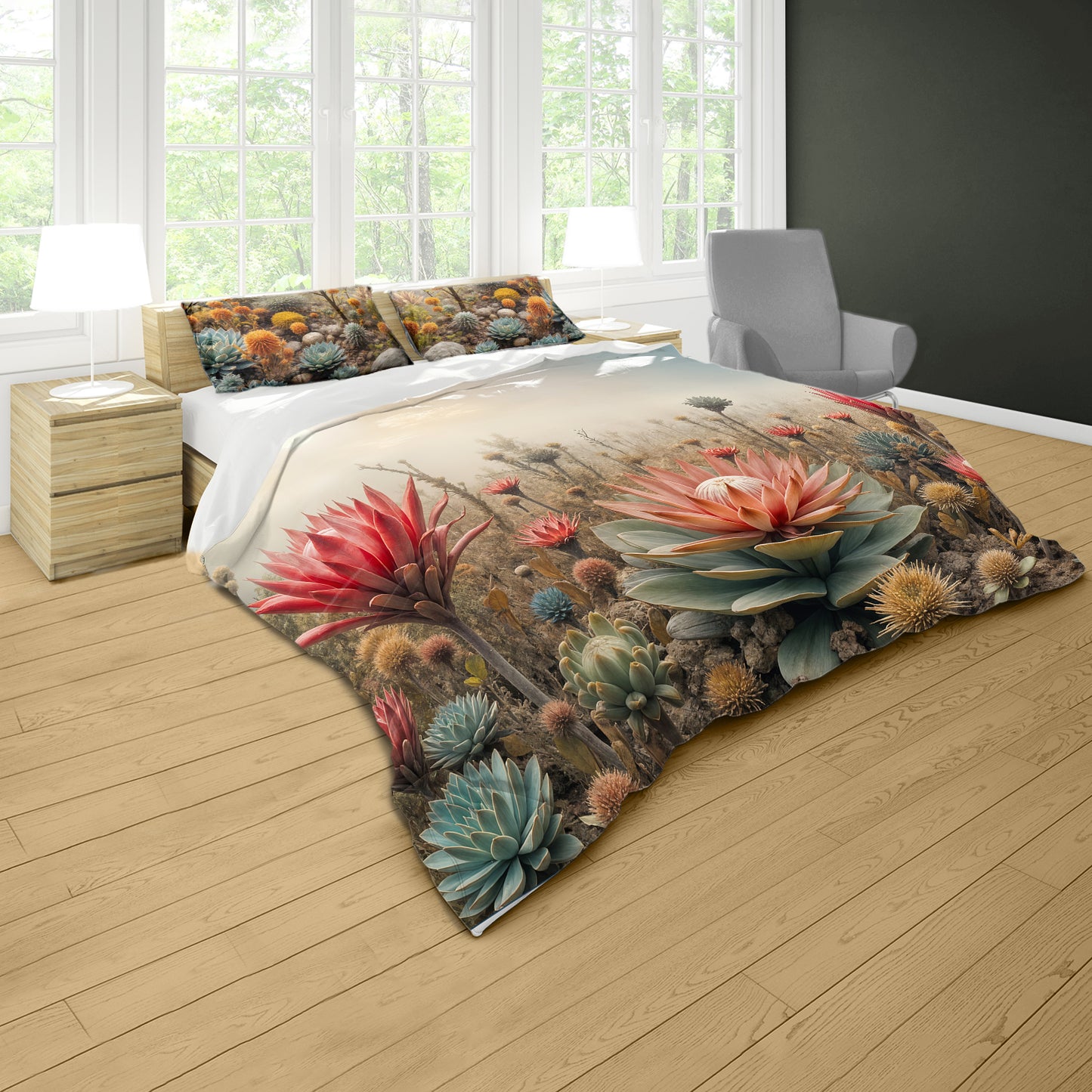 Protea Mirage Duvet Cover Set
