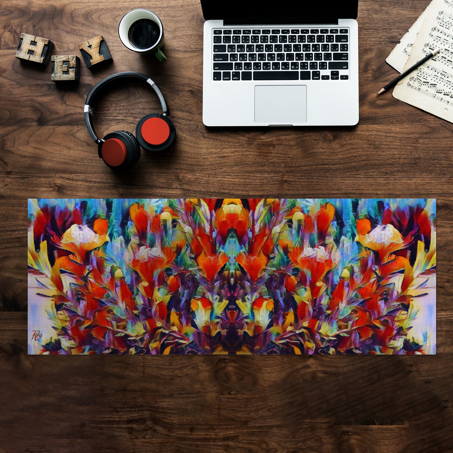 Protea Pincushion Large Desk Pad by Fifo