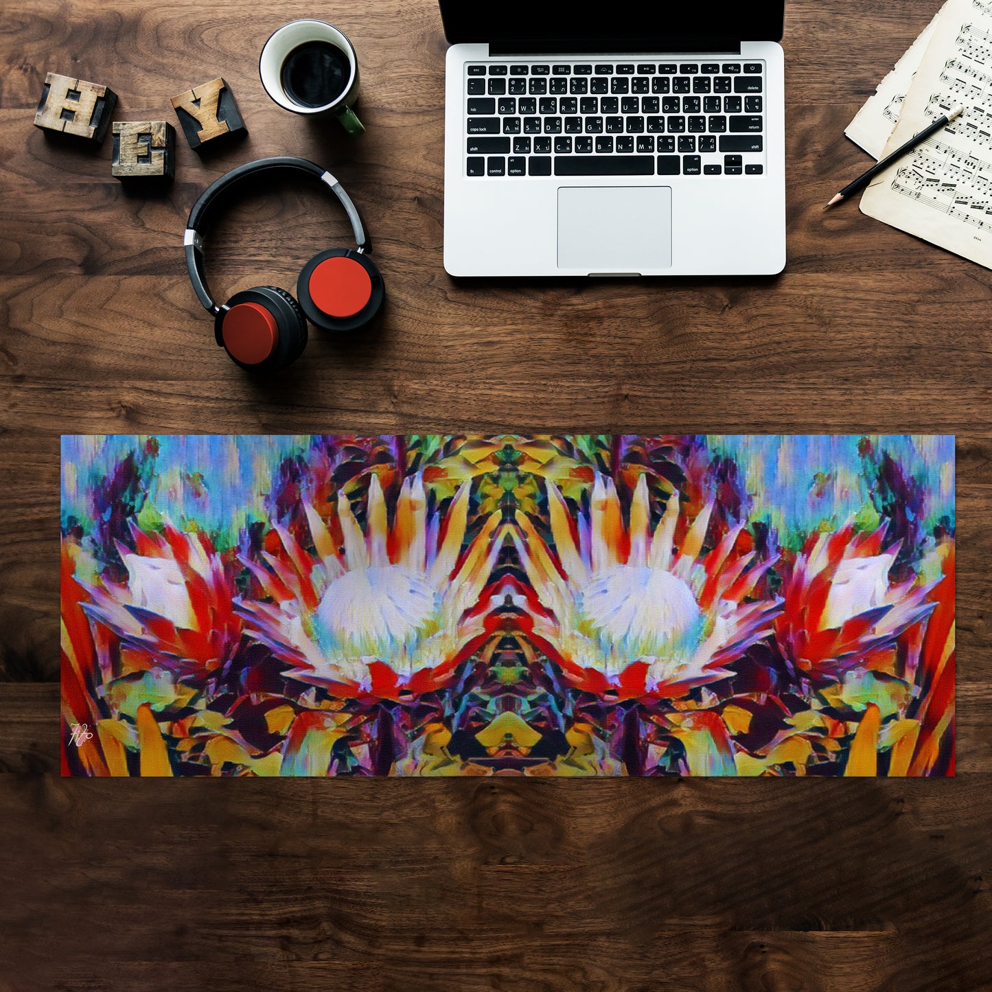 Protea Pretty Large Desk Pad by Fifo