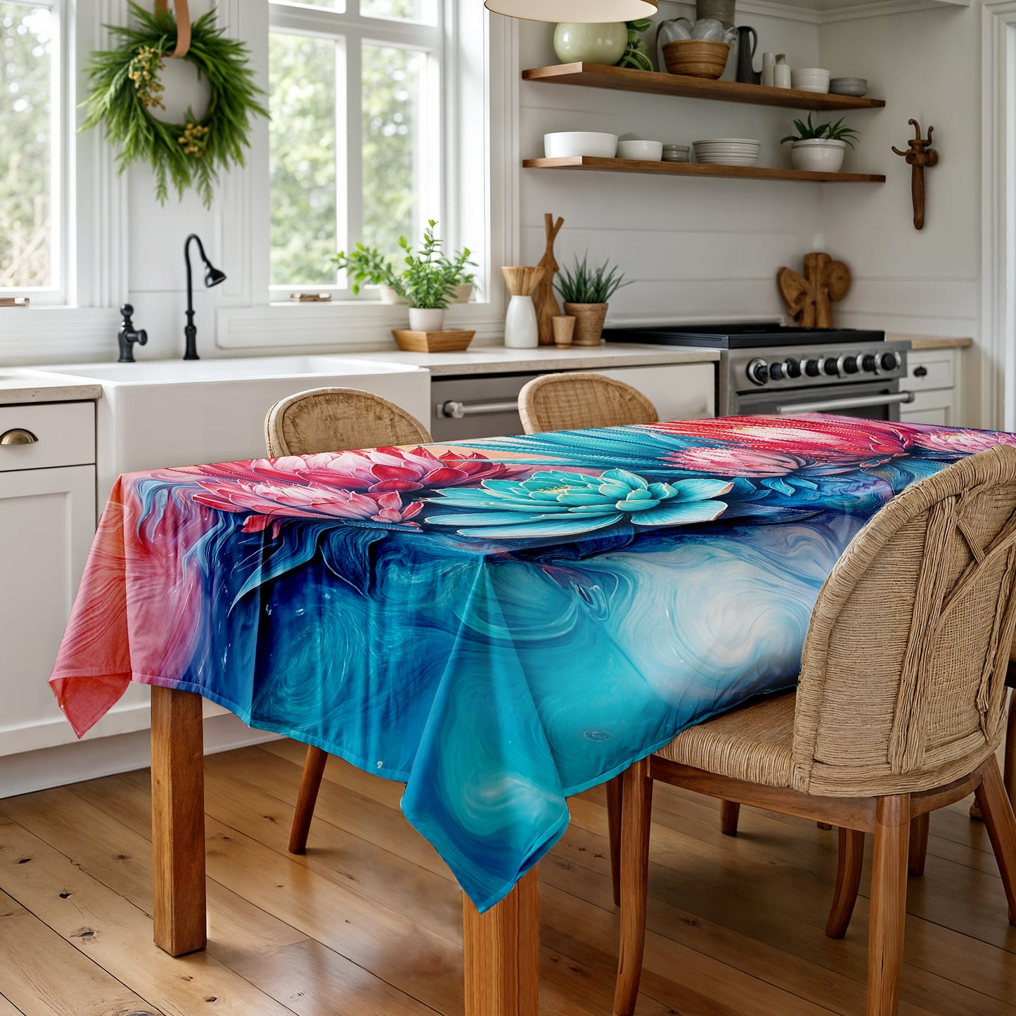 Protea Succulent Bloomwave Rectangle Tablecloth