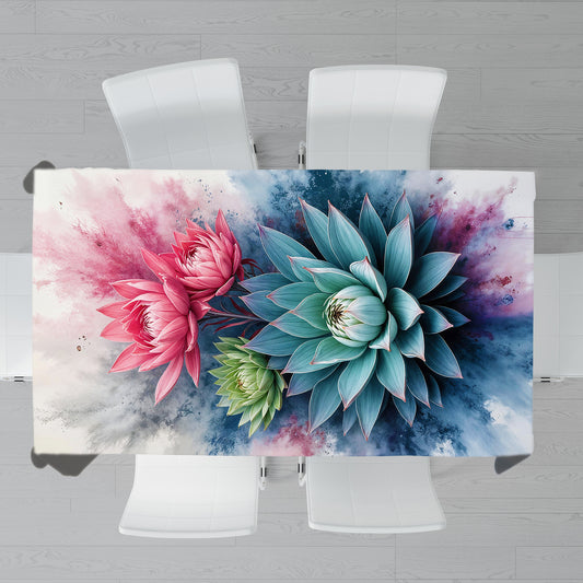 Protea Succulent Chromaflow Rectangle Tablecloth