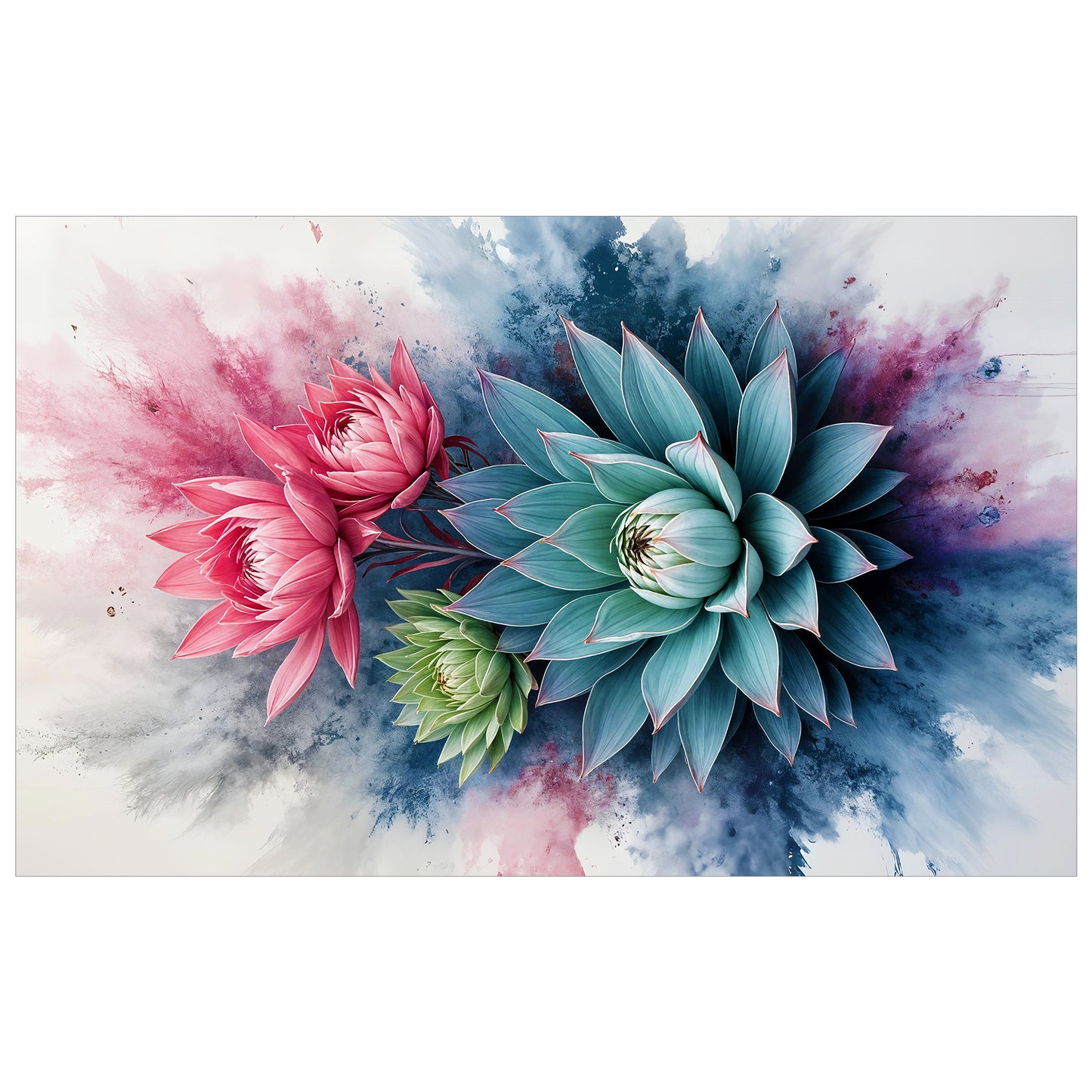 Protea Succulent Chromaflow Rectangle Tablecloth