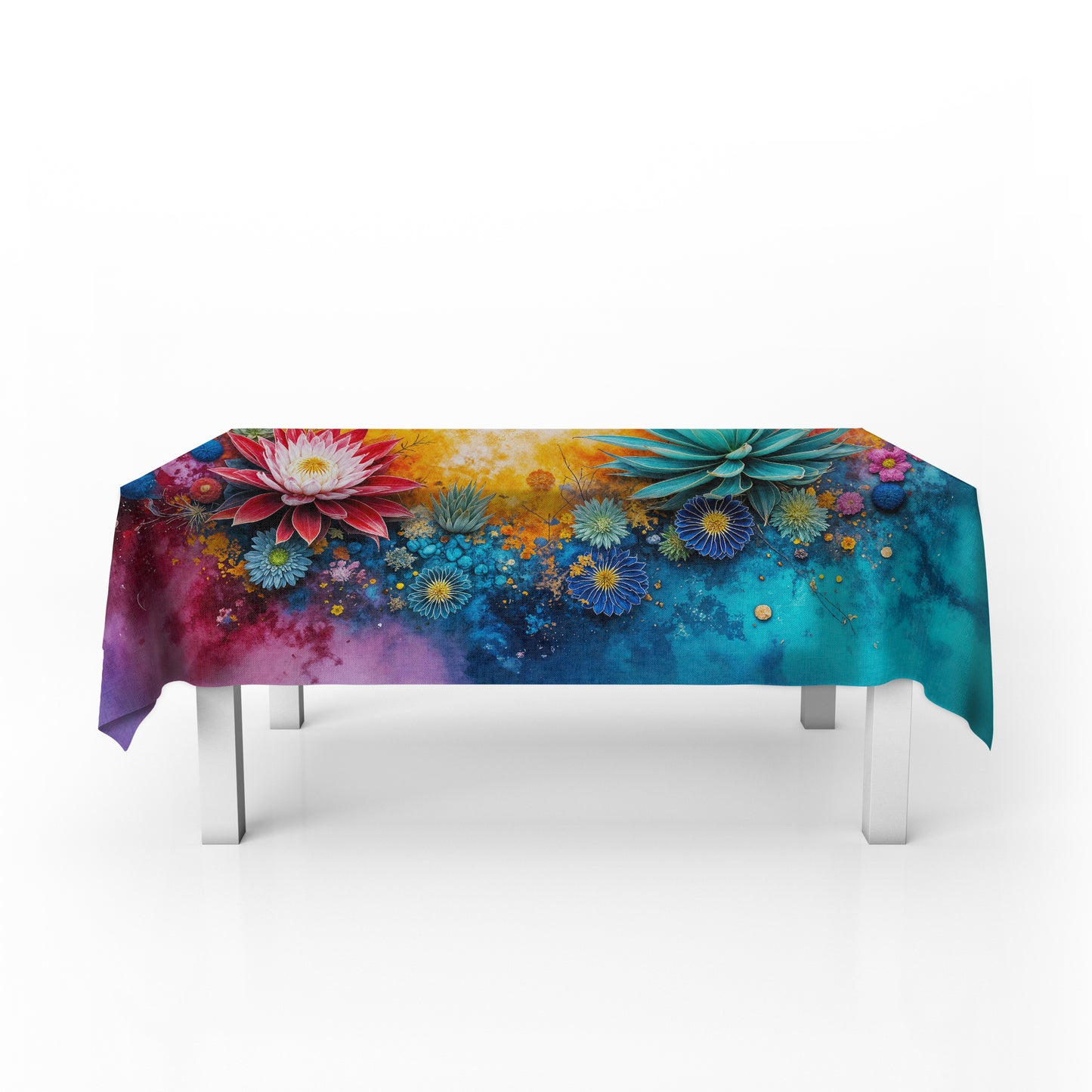 Protea Succulent Colorburst Rectangle Tablecloth