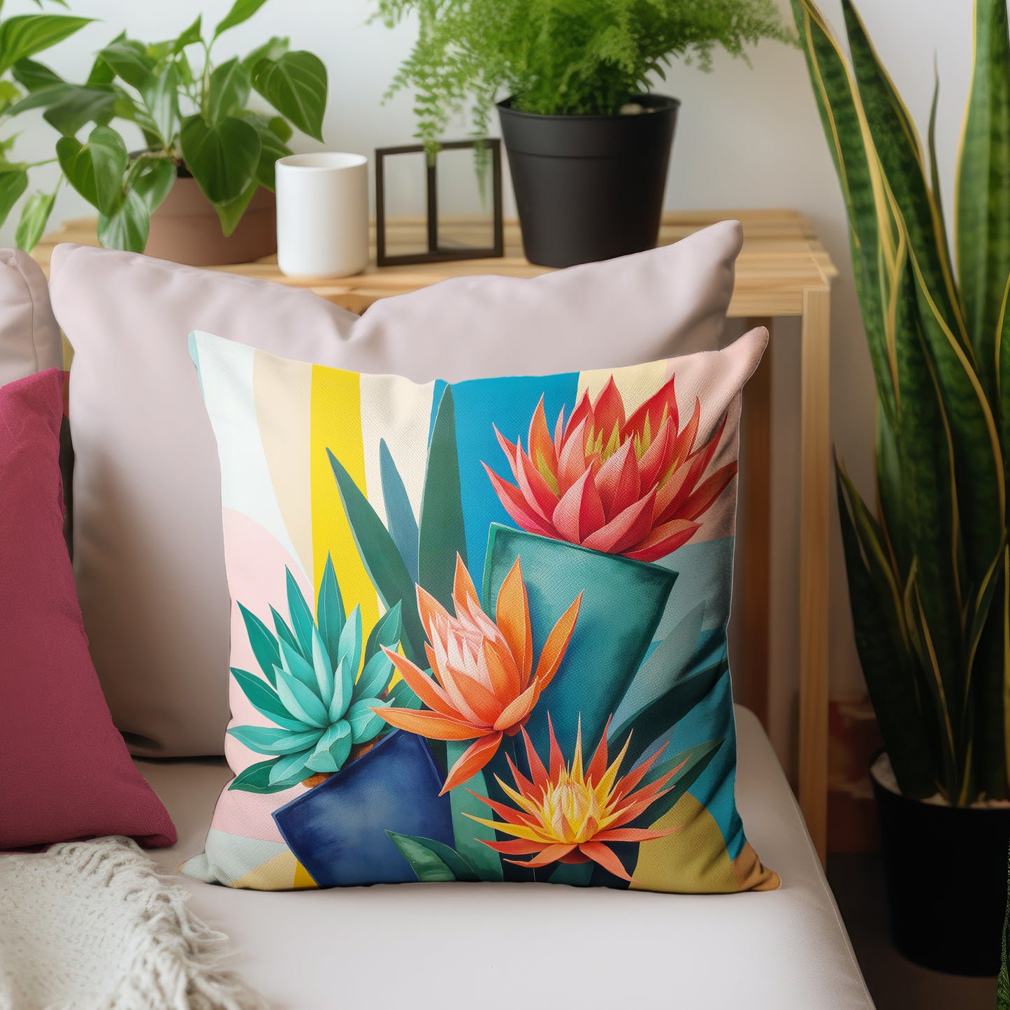 Protea Succulent Fractals Luxury Scatter