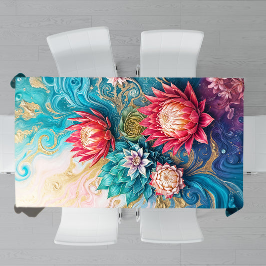 Protea Succulent Petalstorm Rectangle Tablecloth