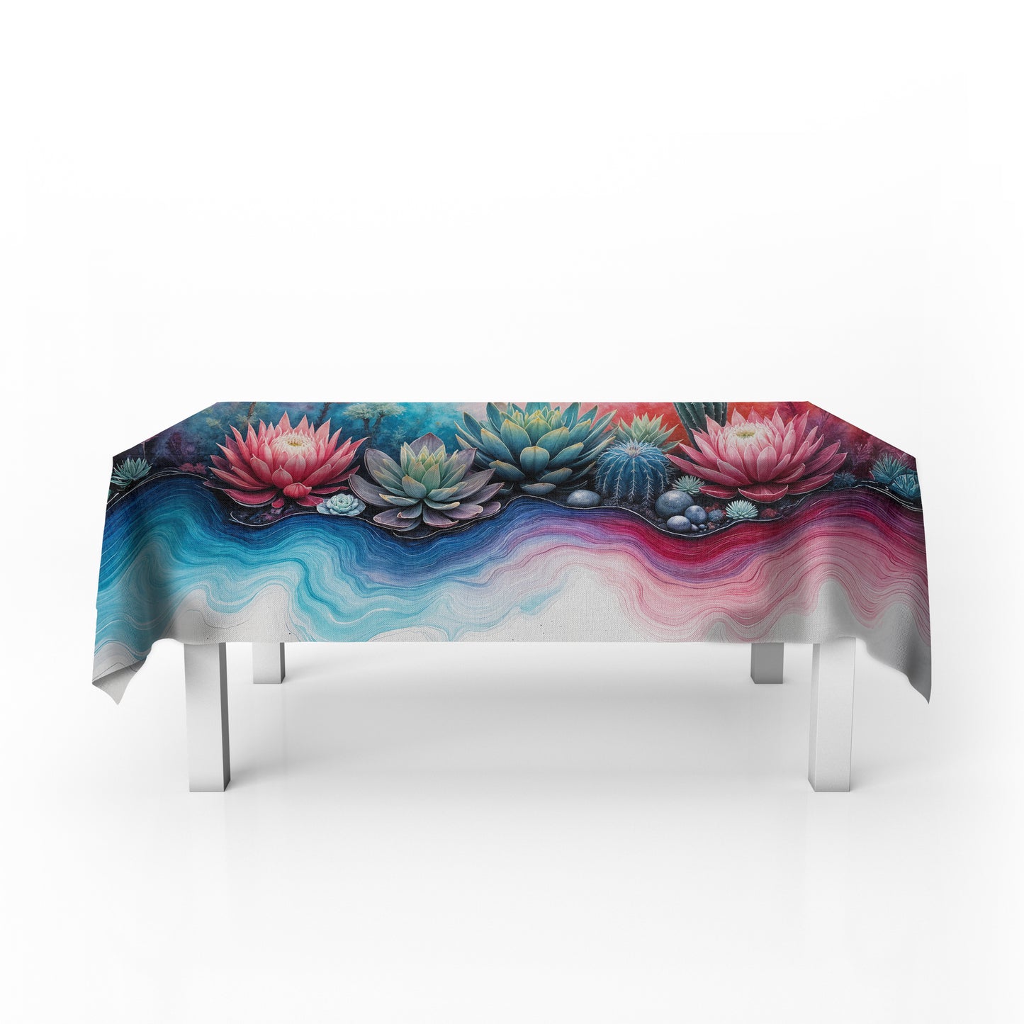 Protea Succulent Symphony Rectangle Tablecloth