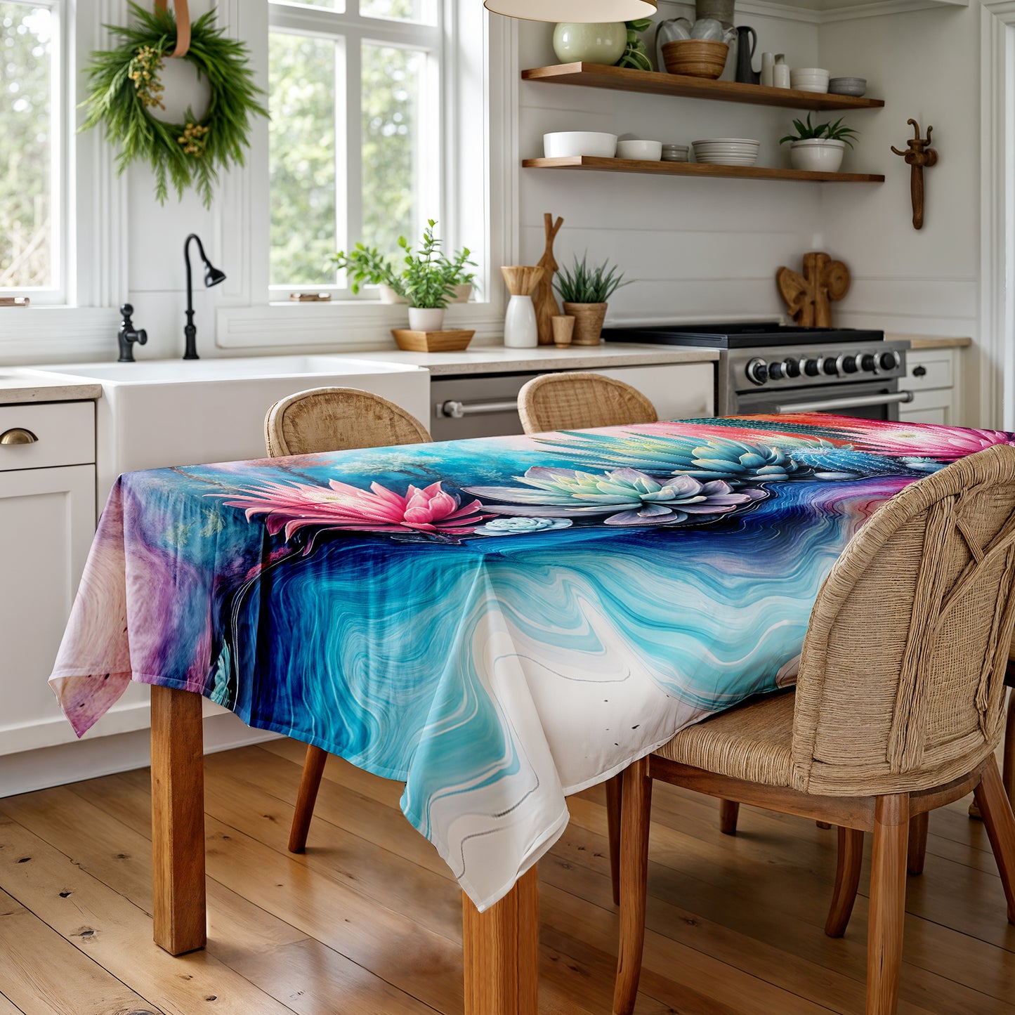 Protea Succulent Symphony Rectangle Tablecloth