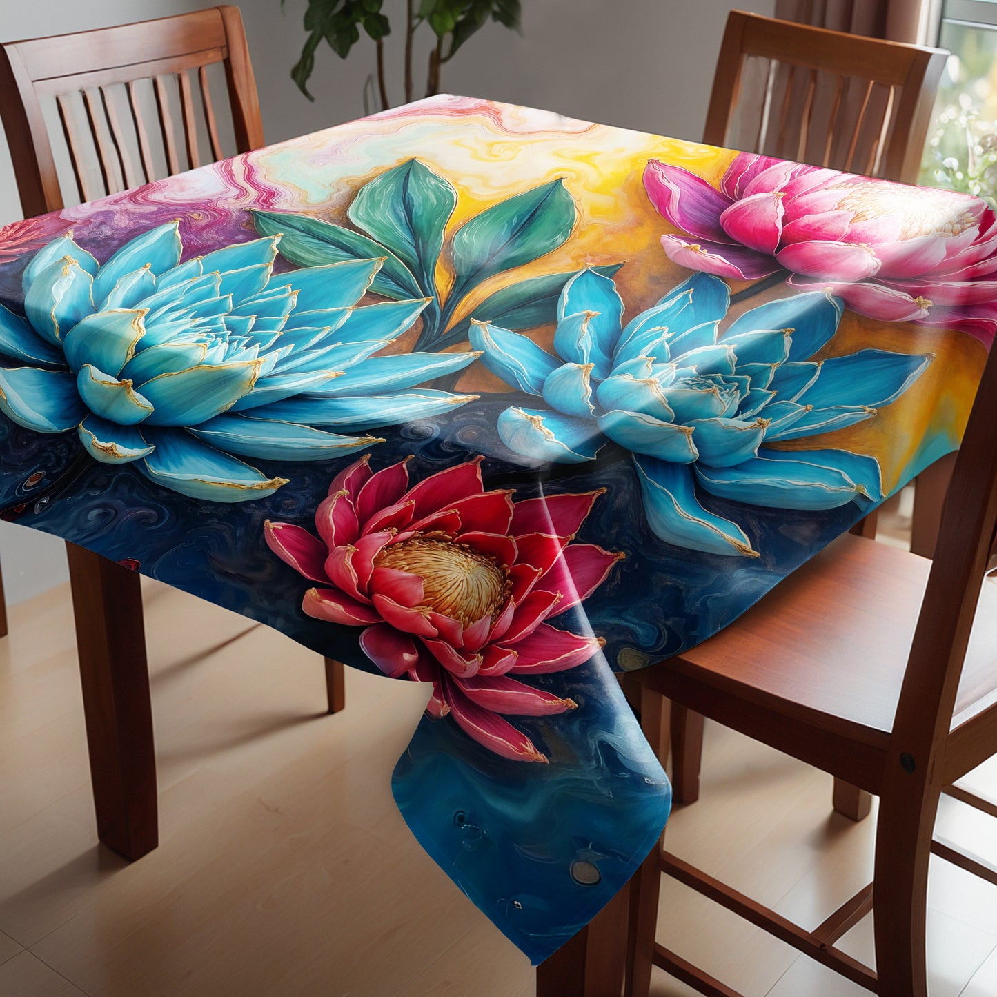 Protea & Succulent Colorwave Square Tablecloth
