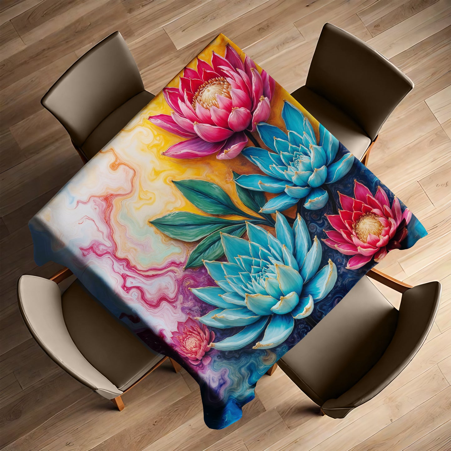 Protea & Succulent Colorwave Square Tablecloth