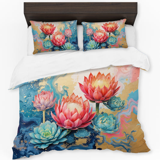 Protea & Succulent Daydream Duvet Cover Set