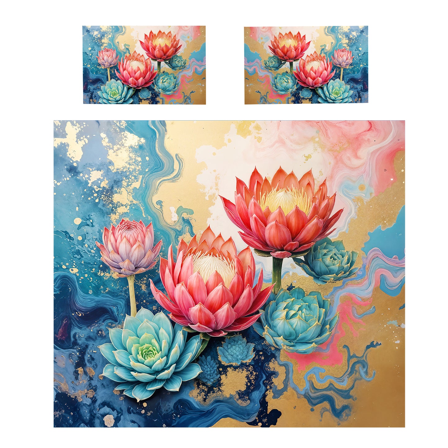 Protea & Succulent Daydream Duvet Cover Set