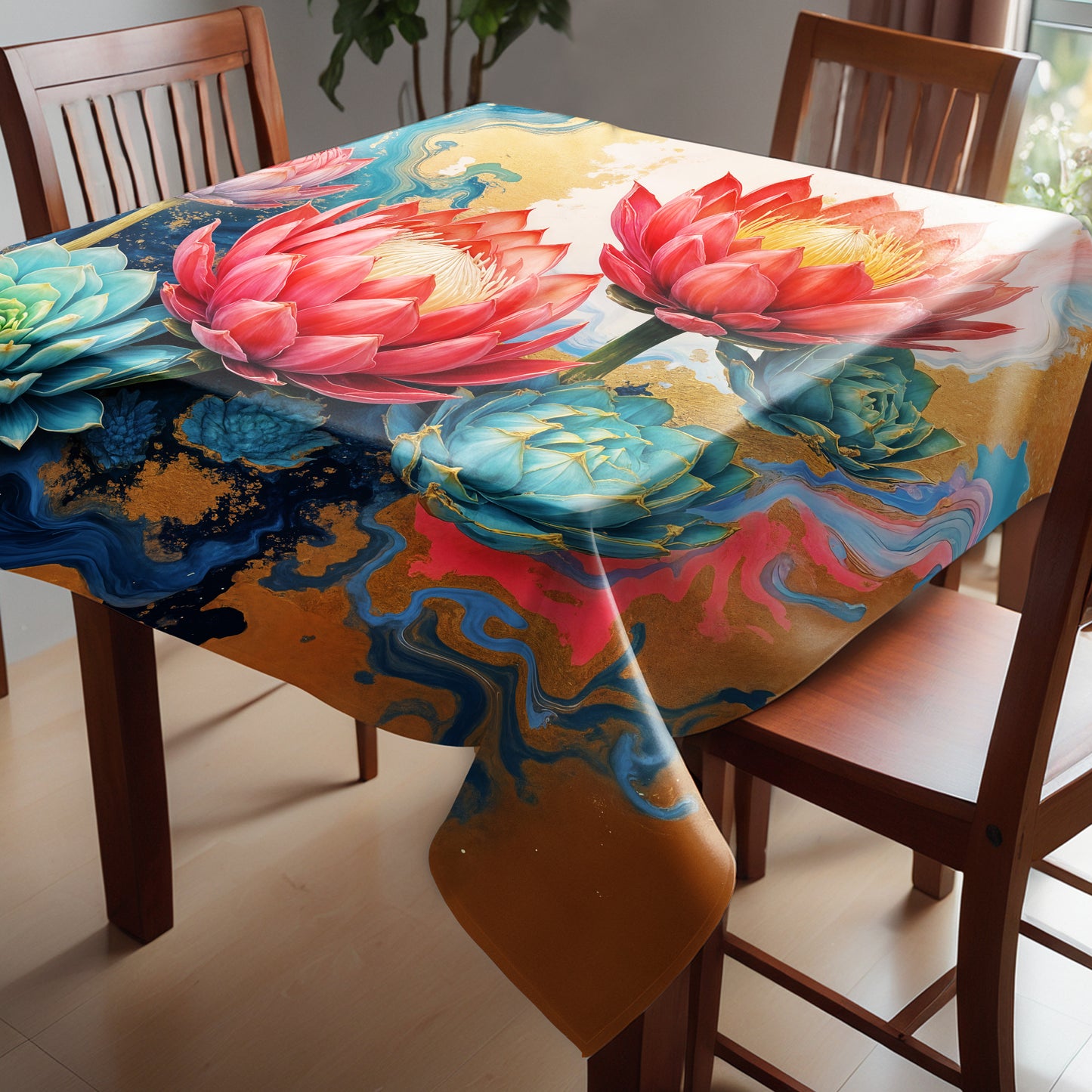 Protea & Succulent Daydream Square Tablecloth
