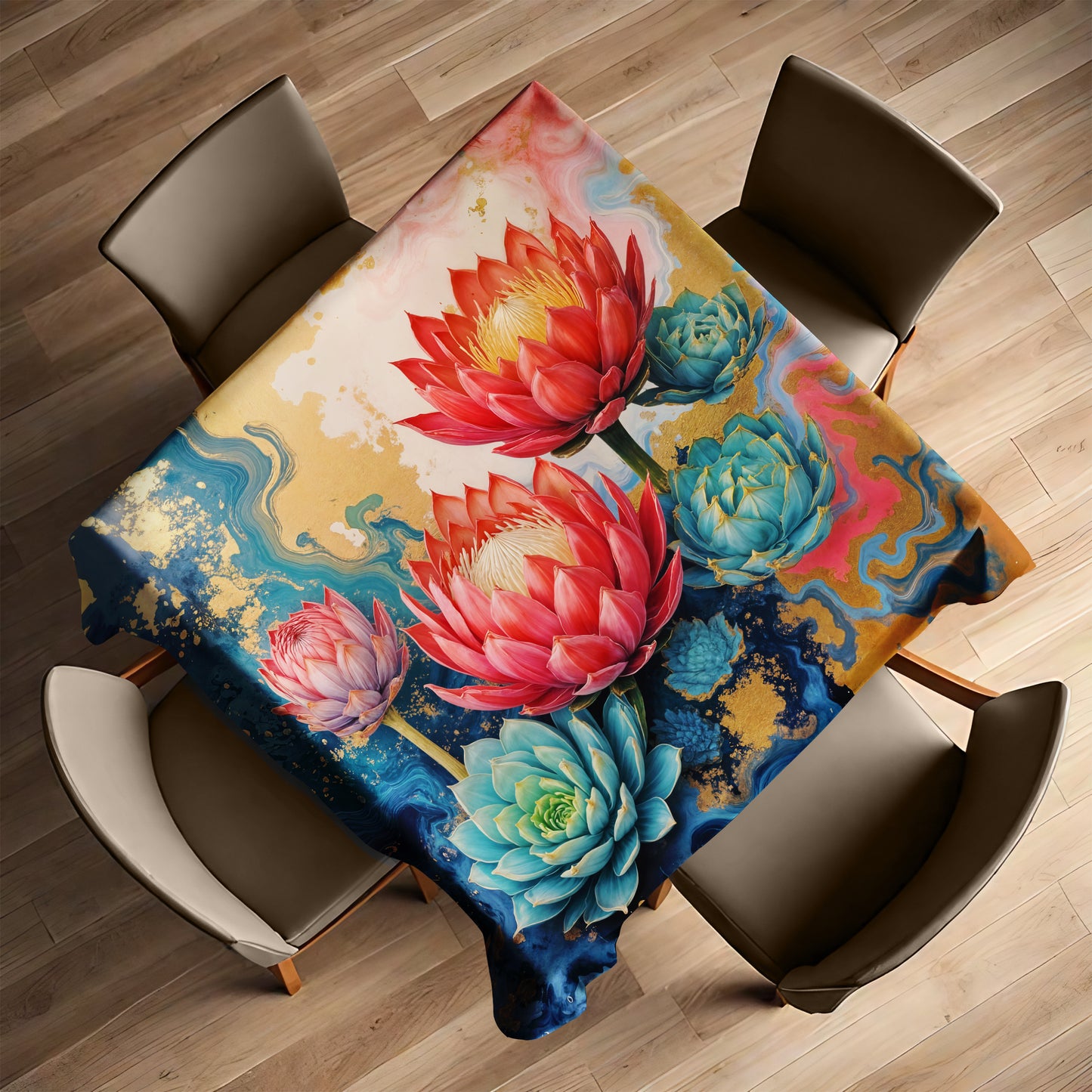 Protea & Succulent Daydream Square Tablecloth