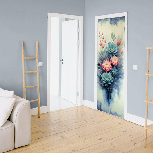 Protea & Succulent Essence Door Decoupage