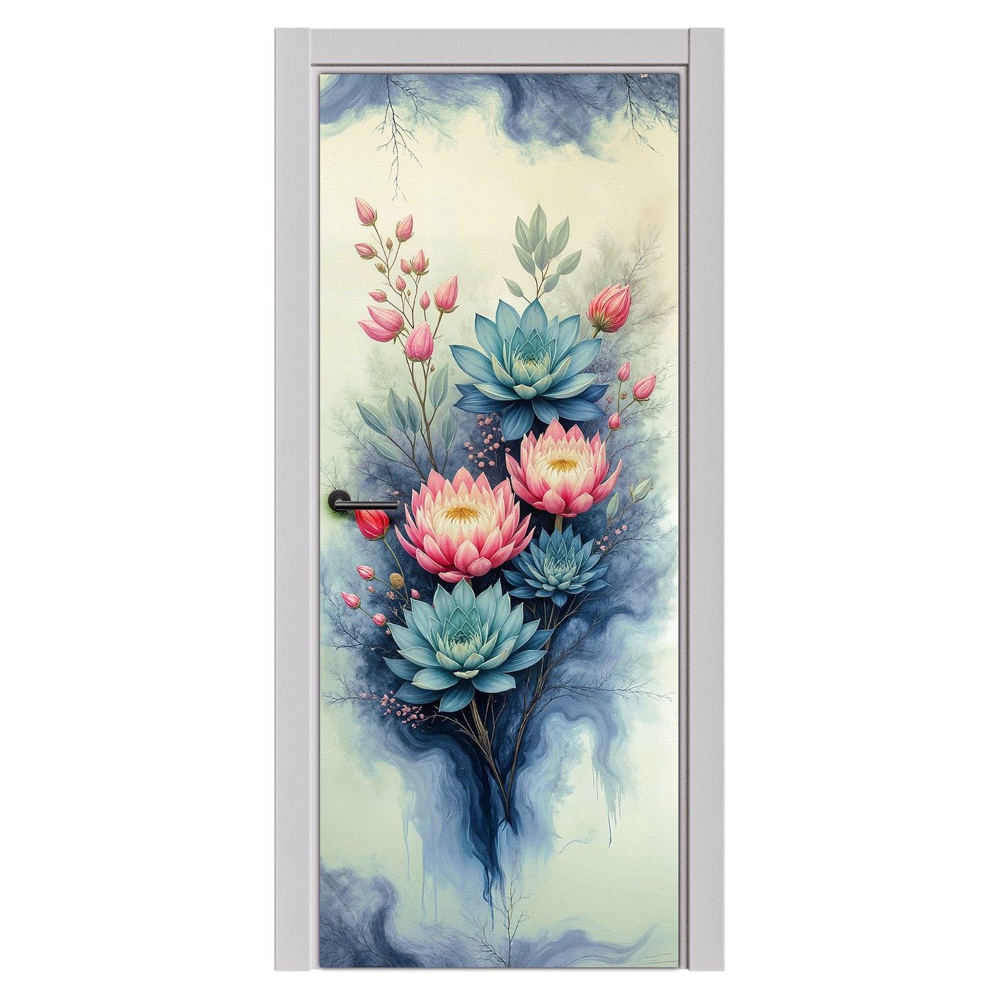 Protea & Succulent Essence Door Decoupage