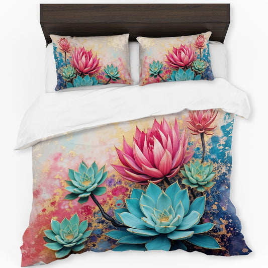 Protea & Succulent Oasis Duvet Cover Set