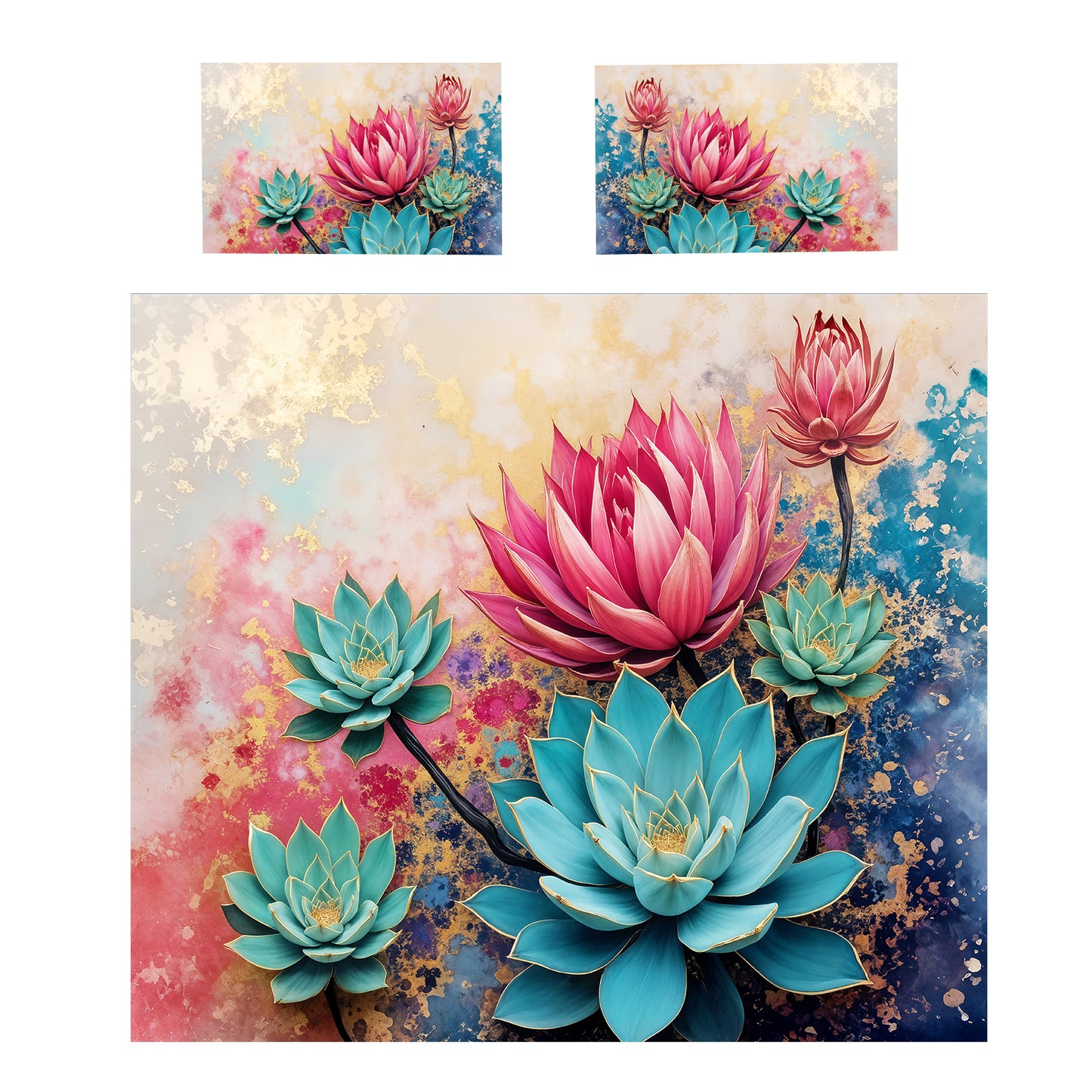 Protea & Succulent Oasis Duvet Cover Set
