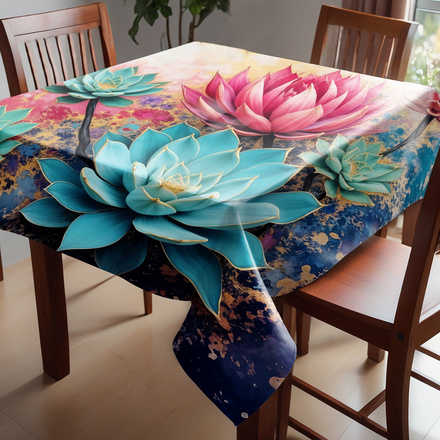 Protea & Succulent Oasis Square Tablecloth