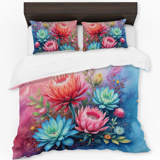 Protea & Succulent Petalscape Duvet Cover Set