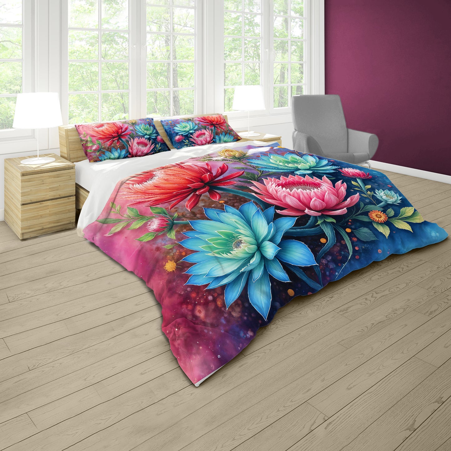 Protea & Succulent Petalscape Duvet Cover Set
