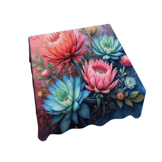 Protea & Succulent Petalscape Square Tablecloth