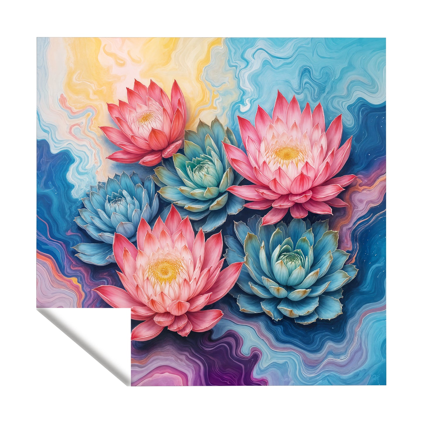 Protea & Succulent Petalwave Square Tablecloth