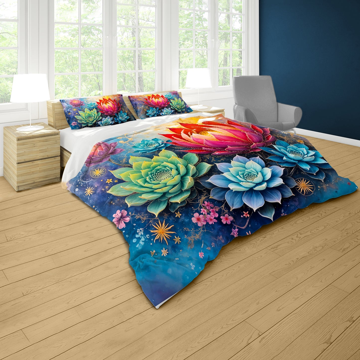 Protea & Succulent Radiance Duvet Cover Set