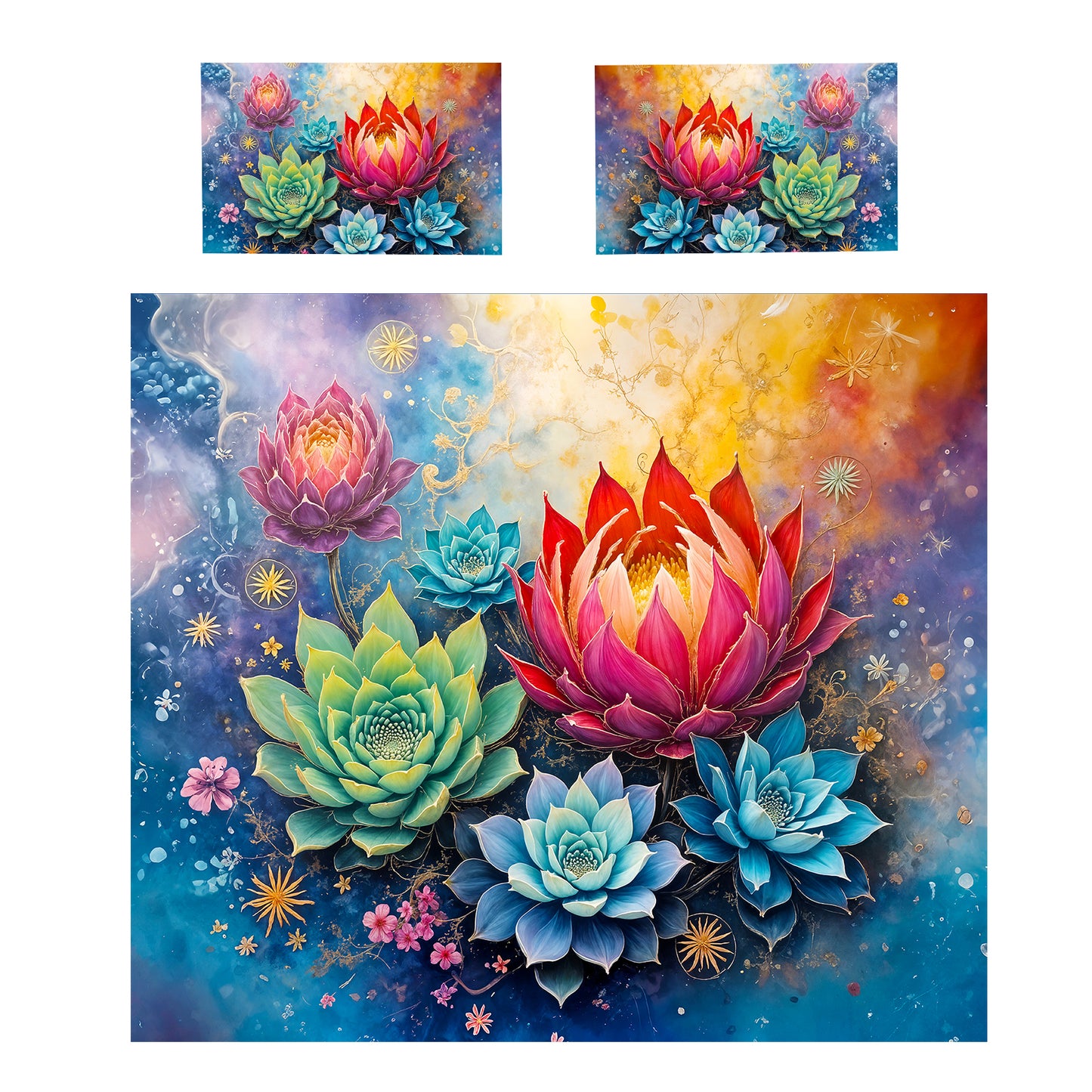 Protea & Succulent Radiance Duvet Cover Set