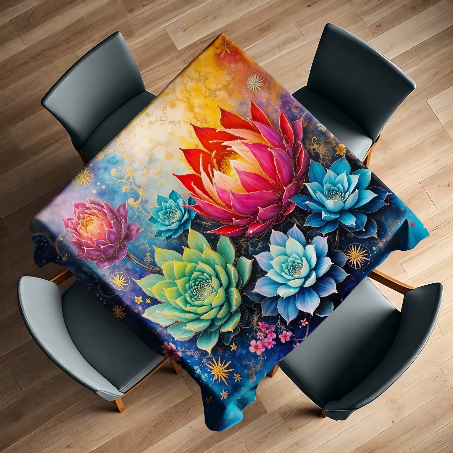 Protea & Succulent Radiance Square Tablecloth