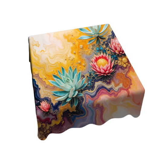 Protea & Succulent Square Tablecloth
