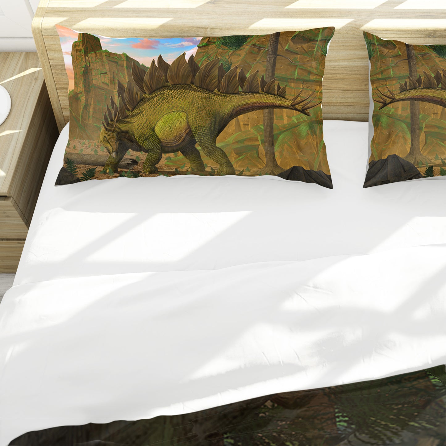 Protection & Stegosaurus Duvet Cover Set By Vincent Hie