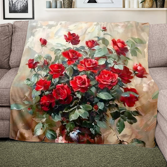 Proudly Red Light Weight Fleece Blanket