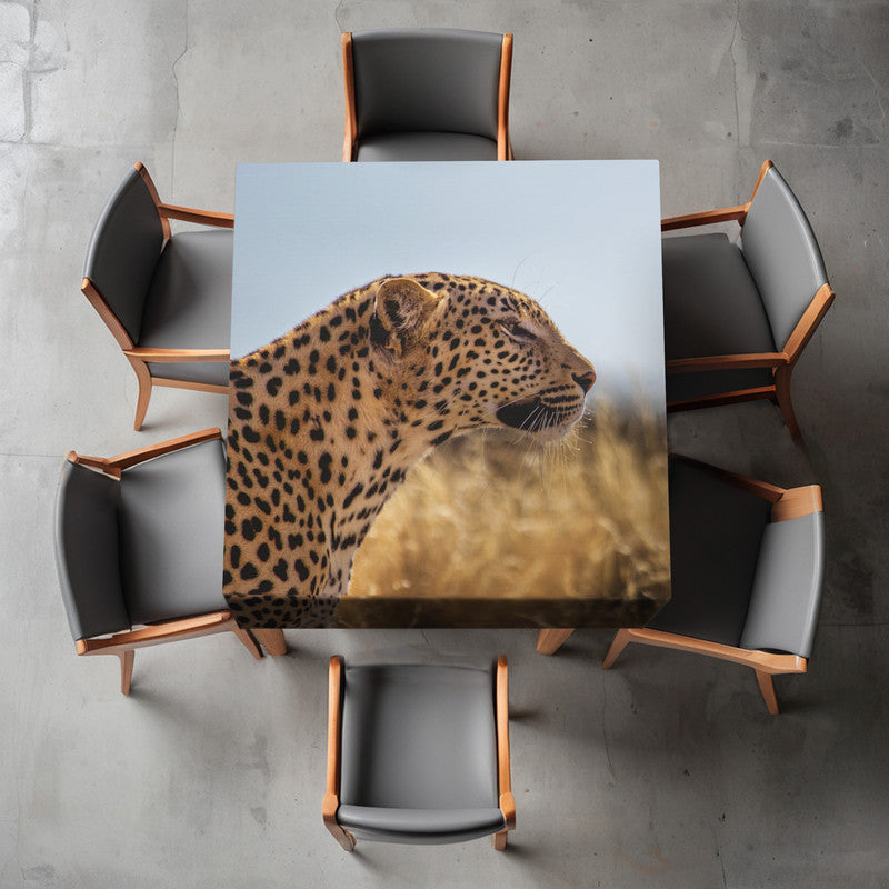 Prowling the Savannah Square Tablecloth By Annette Heymans