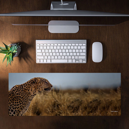 Prowling the Savannah Large Desk Pad By Annette Heymans