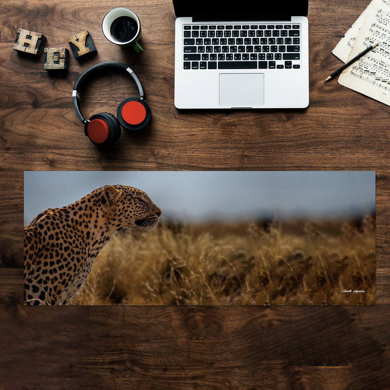 Prowling the Savannah Large Desk Pad By Annette Heymans