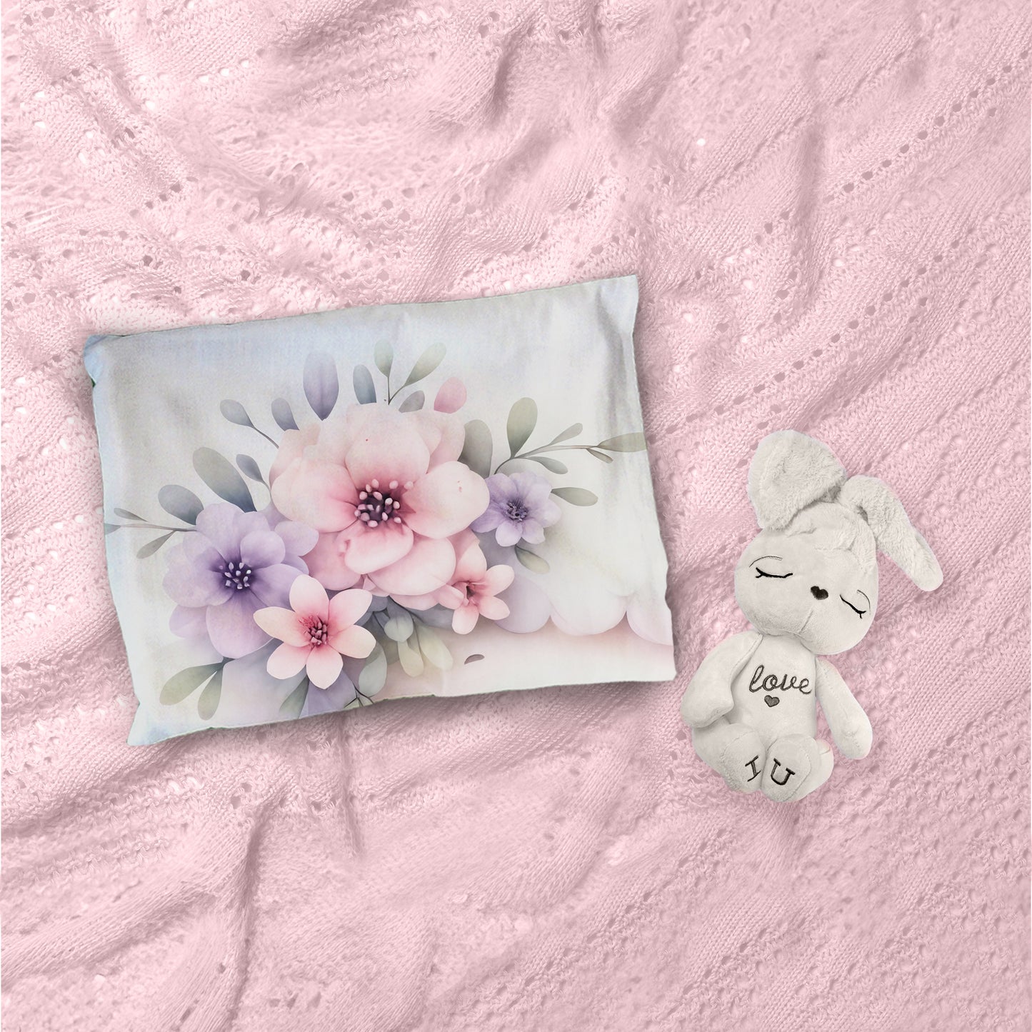 Pure White Lamb Cot Set