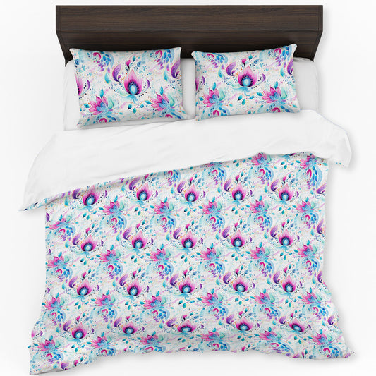 Purple And Blue Duvet Cover Set