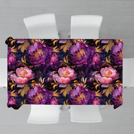 Purple And Pink Rectangle Tablecloth