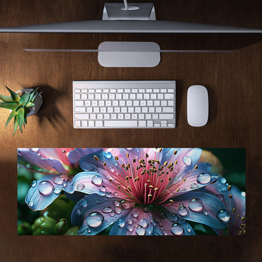 Purple Beauty Flower Large Desk Pad