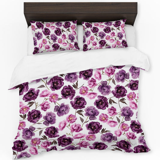 Purple Blossoms Duvet Cover Set by Mark Van Vuuren