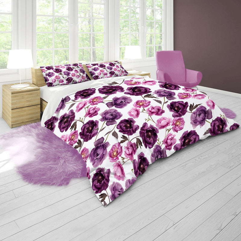 Purple Blossoms Duvet Cover Set by Mark Van Vuuren